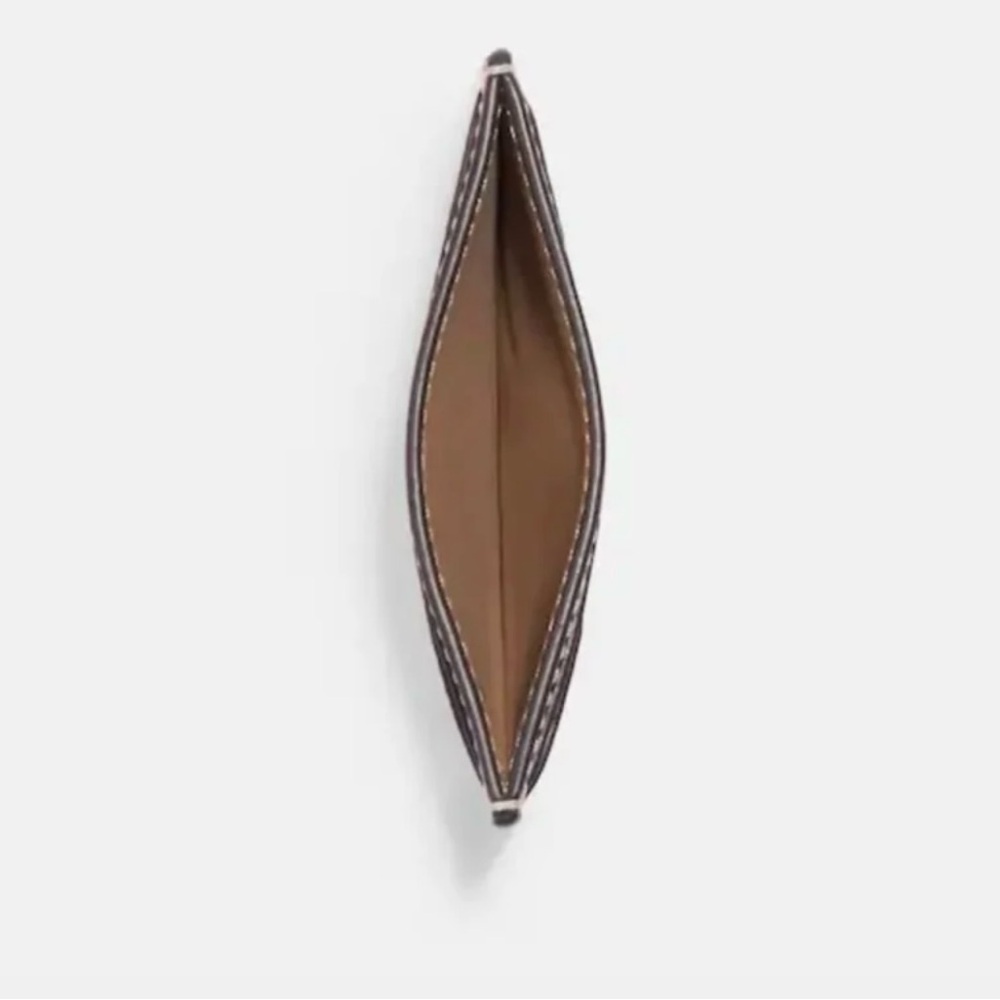 NWOT Coach Canvas Leather Shooting Stars Card Case Wallet MSRP $68 - Picture 4 of 8